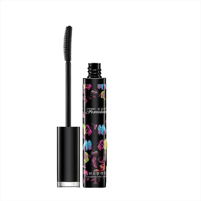 DIY Hair Color Wax Mascara Temporary Hair Color Brush Dye One-time CoverUp Color White Cream Hair Coloring Product Black 1Bottle