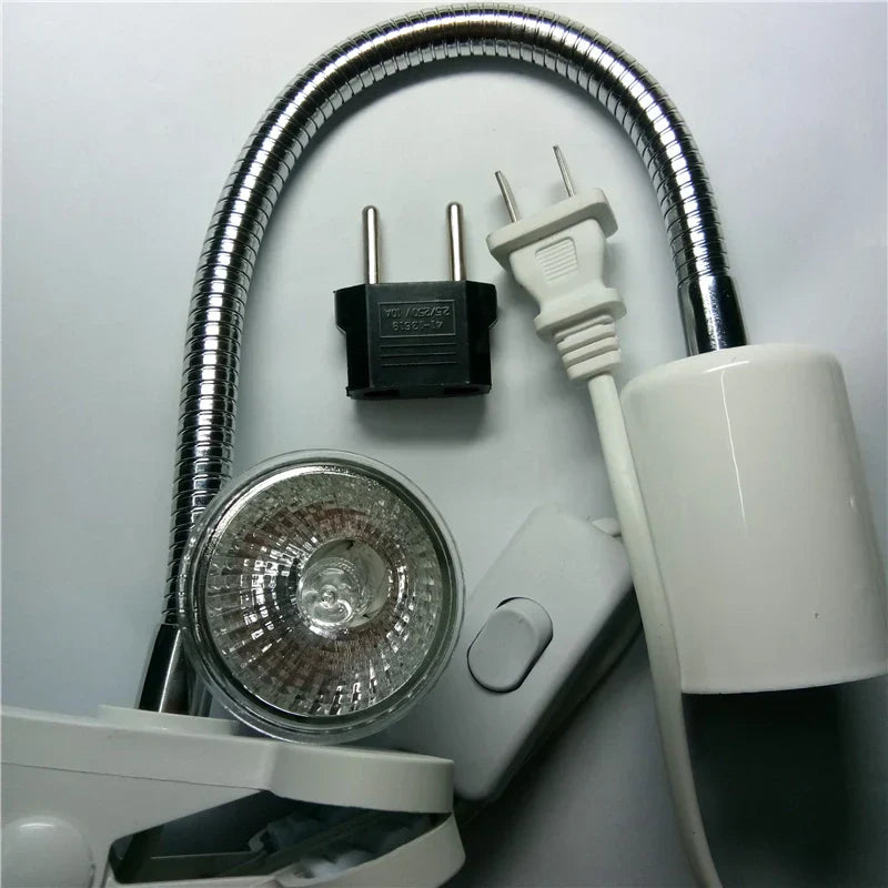 25W UVA&uvb adjust temperature lamps turtle reptile Heat back pet light tortoise calcium solarium aquarium habitat lighting