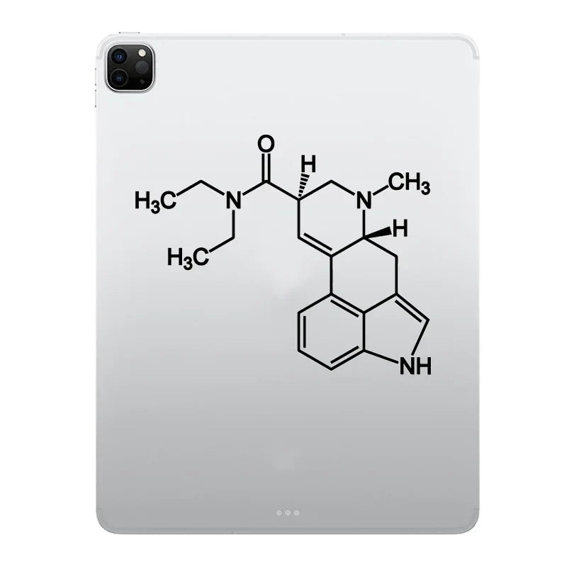 LSD Molecule Decal Laptop Sticker for iPad 9.7 Pro 11 Air 4 Mini 6 Macbook Cover Skin Vinyl Tablet PC Huawei Asus Notebook Decor