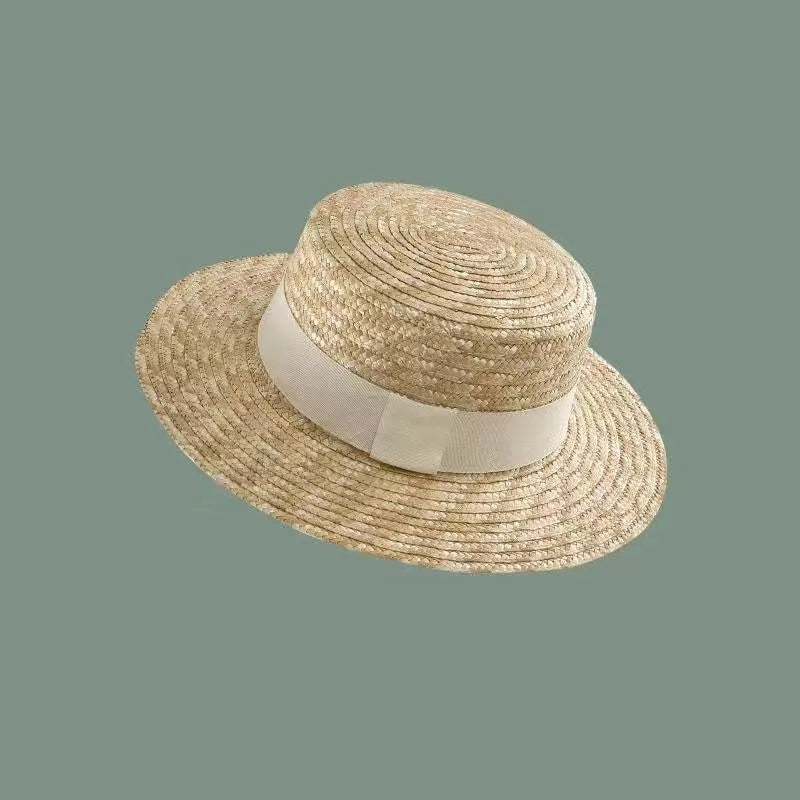 Large Eaves Beach Sunhat Woven Straw Hat Summer Outdoor Sun Protection Breathable Fisherman Hat Sunshade Cap Bohemian Beach Hat