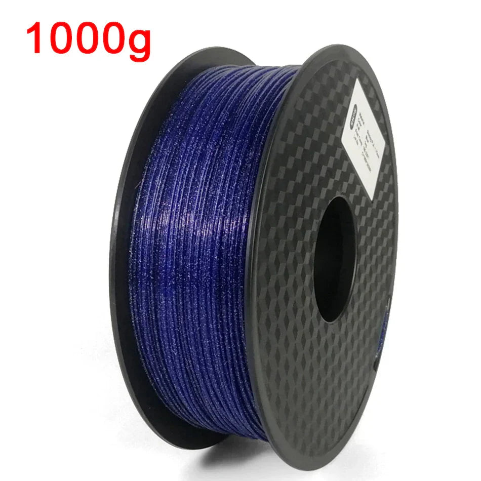 3D Printer Filament PLA 1.75mm Glittering Shining Rainbow Sublimation 3D Printing Material Sparkle Black Purple Blue Gold Orange