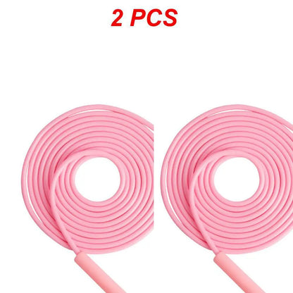 (Pack of 2) 1/ Cordless Jump Rope Training Gym Sports Fitness Adjustable Exercise Rapid Speed Skipping Rope For home