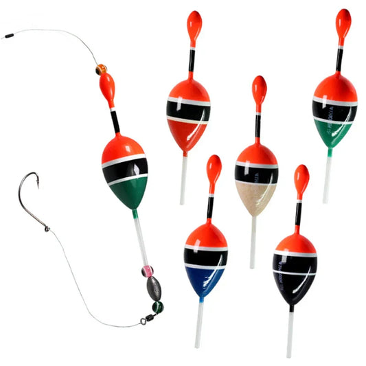 (Pack of 5) /lot Fishing Slip Float Bobbers 15g 5g Balsa Wood Fishing Slip Float 6 colors Slip Bobber Rigs