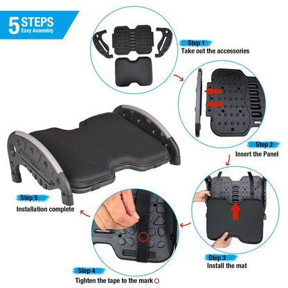 Foot Rest for Under Desk at Work with Removable Soft Warm Foam Cushion Ergonomic Foot Stool with Massage Texture Sturdy Office