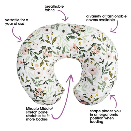 W8EF Baby Nursing Pillowcase Elastic U-shaped Pillow Case Detachable Pillow Cover Breastfeeding Pregnant Pillowcase