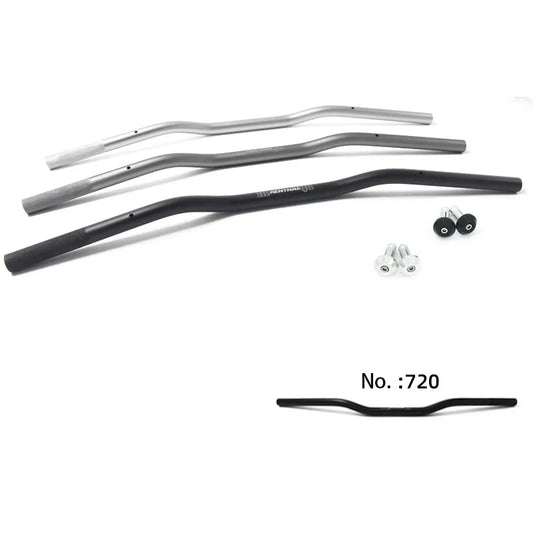730MM 22MM Vintage Motorcycle Lower Handle bar 6061 Aluminum Alloy Flat low Handle bar tracker scrambler