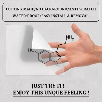 LSD Molecule Decal Laptop Sticker for iPad 9.7 Pro 11 Air 4 Mini 6 Macbook Cover Skin Vinyl Tablet PC Huawei Asus Notebook Decor