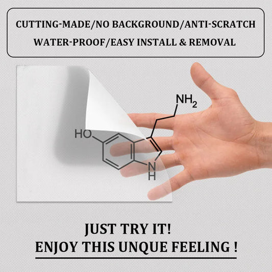 LSD Molecule Decal Laptop Sticker for iPad 9.7 Pro 11 Air 4 Mini 6 Macbook Cover Skin Vinyl Tablet PC Huawei Asus Notebook Decor