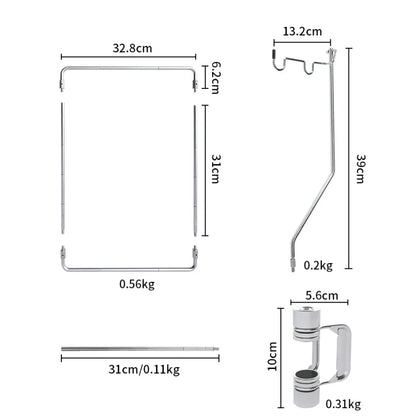 Outdoor IGT Table Supply Portable Light Pole Bracket Stainless Steel Desktop Bracket Camping IGT Table Accessories New