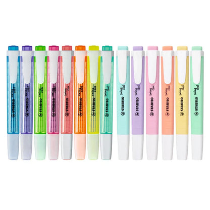 Stabilo Swing Cool Highlighters Pens Mark 1-4mm Pastel Colours for Graffiti Writing Drawing Office and Student Supplies
