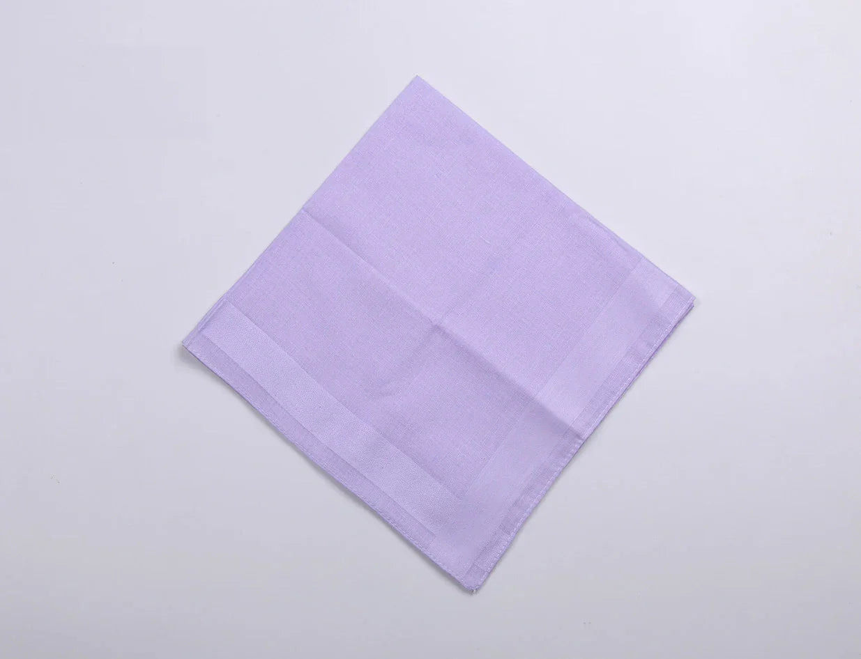 Cotton high-end solid color Handkerchief Park Mountain Road Cycling Camping Wiping Sweat Cleaning Portable Men's Pocket Towel