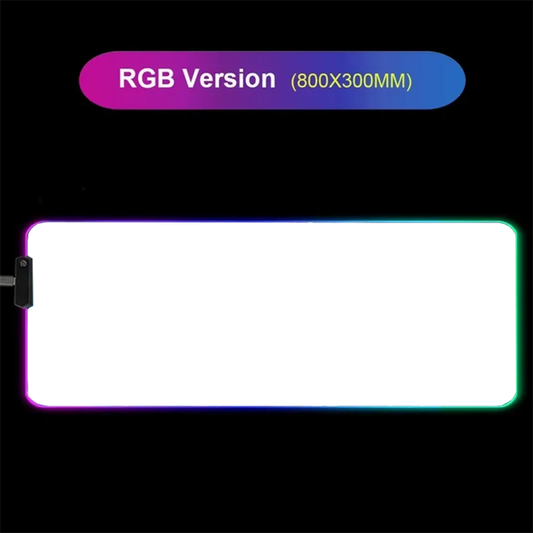 XGZ DIY RGB Computer Gaming Mouse Pad Custom Personalized LED Illuminated Keyboard Mat XXL