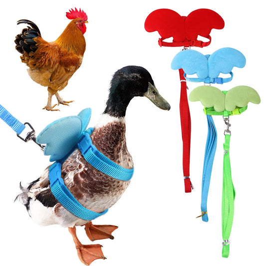 Hamster Rabbit Angel Wings Harness Leash Collar Chest Strap Traction Rope for Bunny Ferret Rat Cat Duck Lead Pet Supplies Items
