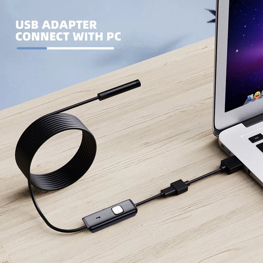 USB Endoscope Type C Borescope for OTG Android Smartphone PC Cars Camera 5.5 mm Inspection Snake Camera micro 3in1 1M 2M APP Cam