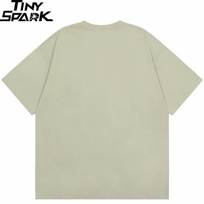 Summer 2024 Men Plain T-Shirt Streetwear 100 Cotton T Shirt Solid Color Harajuku Casual Tshirt Loose Short Sleeve Tops Tee Black